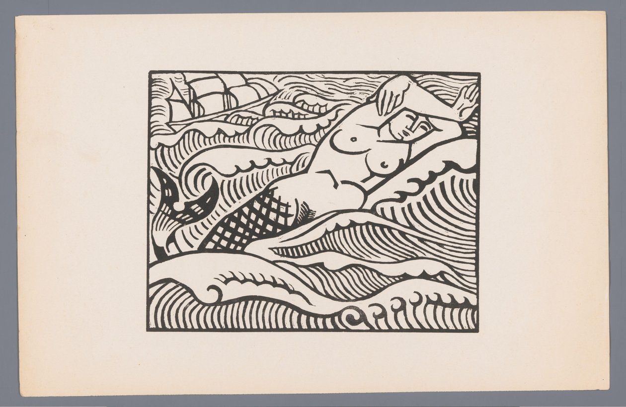 マーメイド サイレン 海の情景を描いた木版画6点（シリーズタイトル） Grand Largue (シリーズタイトル) 作： アンドレ・ロート