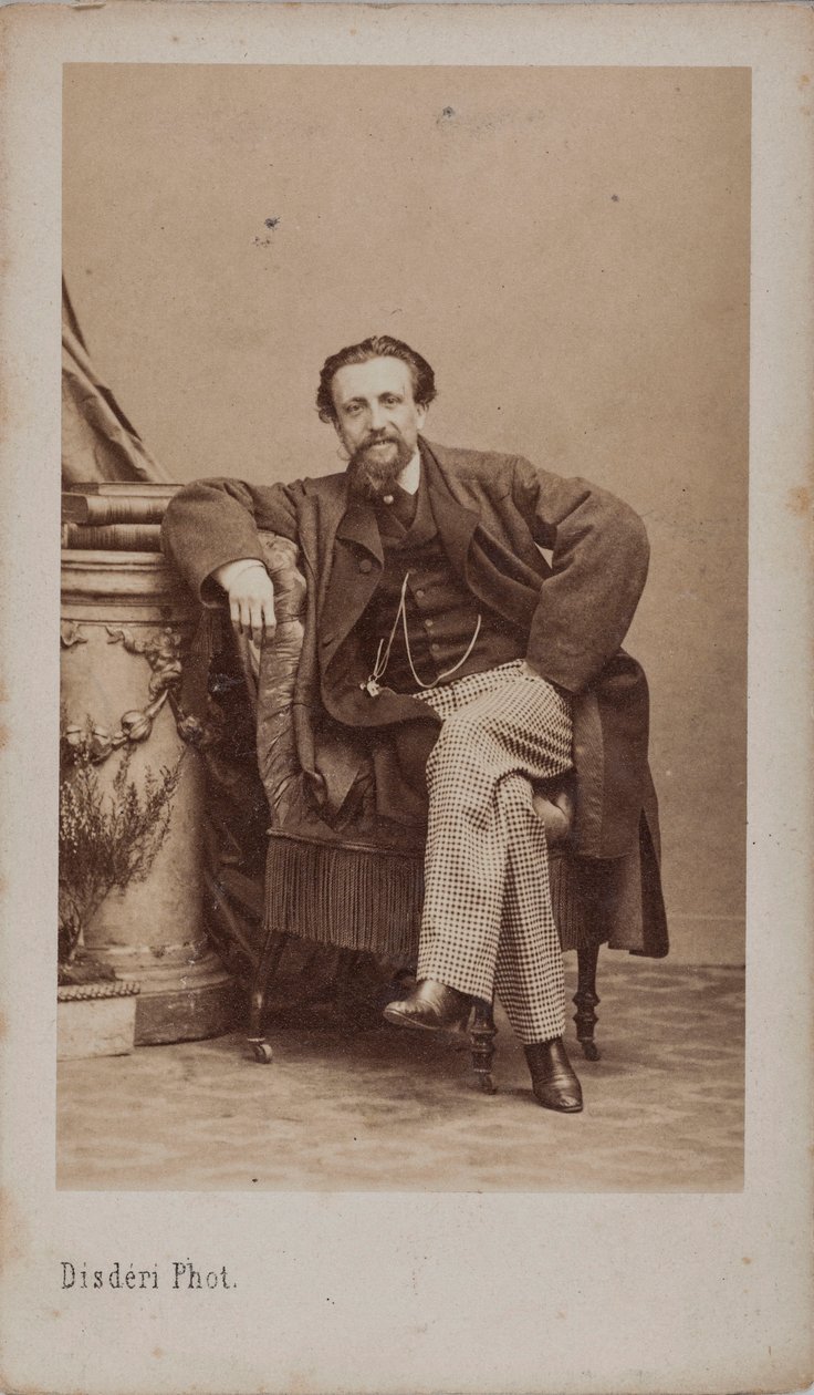 Arthur Kalkbrenner 1828-1869 の肖像、1869 年。 作： アンドレ・アドルフ・ユージン・ディスデリ