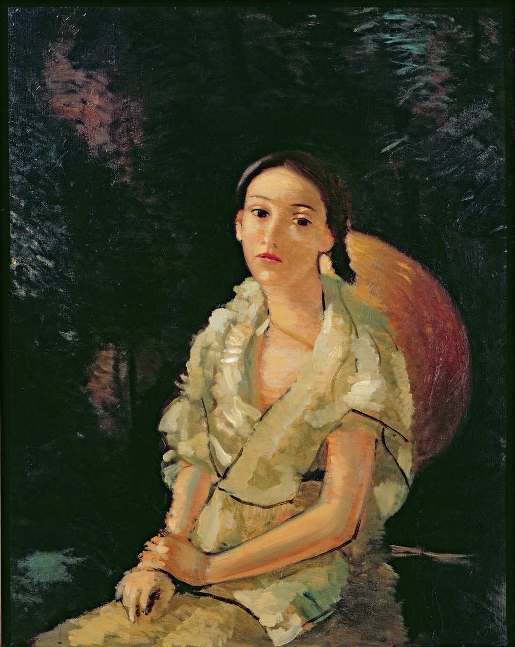 座る画家の姪 1931年頃 油彩・カンヴァス（287563も参照 作： アンドレ・ドラン