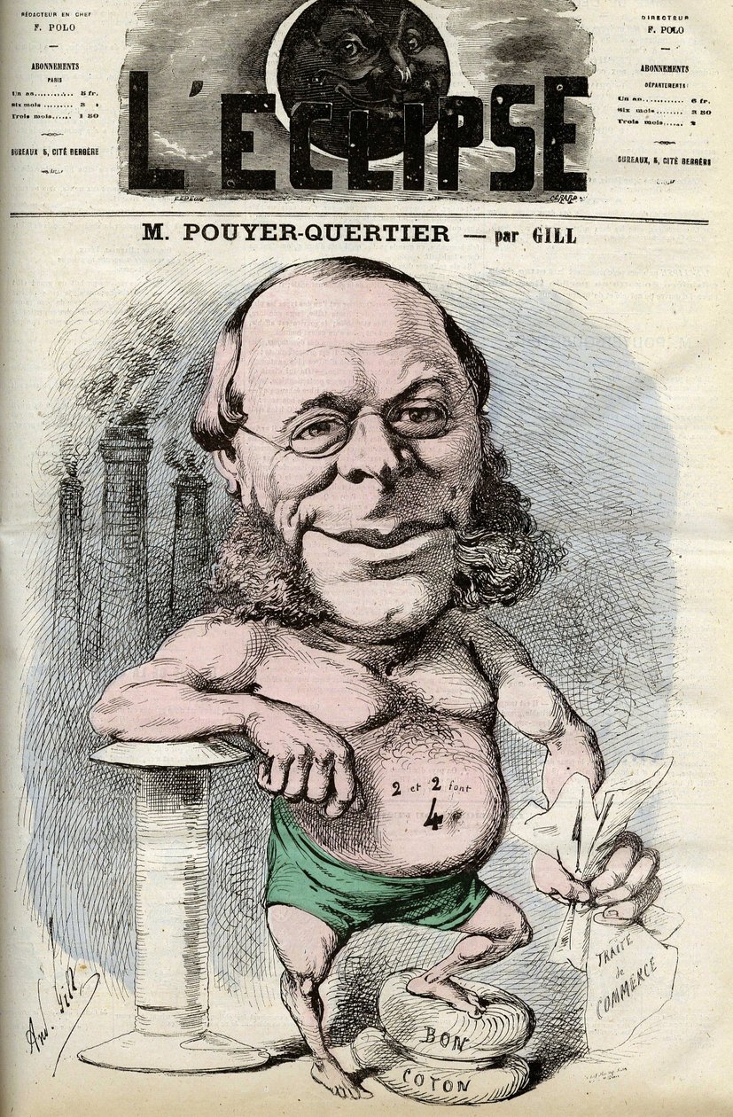 Auguste Pouyer-Quertier (Pouyer Quertier) (1820 - 1891).Andre Gillによる「L