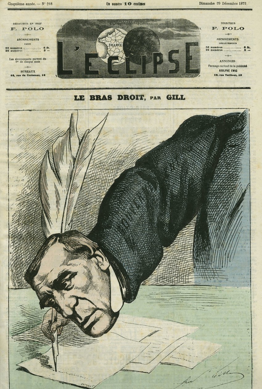 Barthelemy Saint-Hilaire Saint-Hilaire (Saint Hilaire) (1805-1895)は、フランスの哲学者、ジャーナリスト、政治家。12月29日付ギル社「L