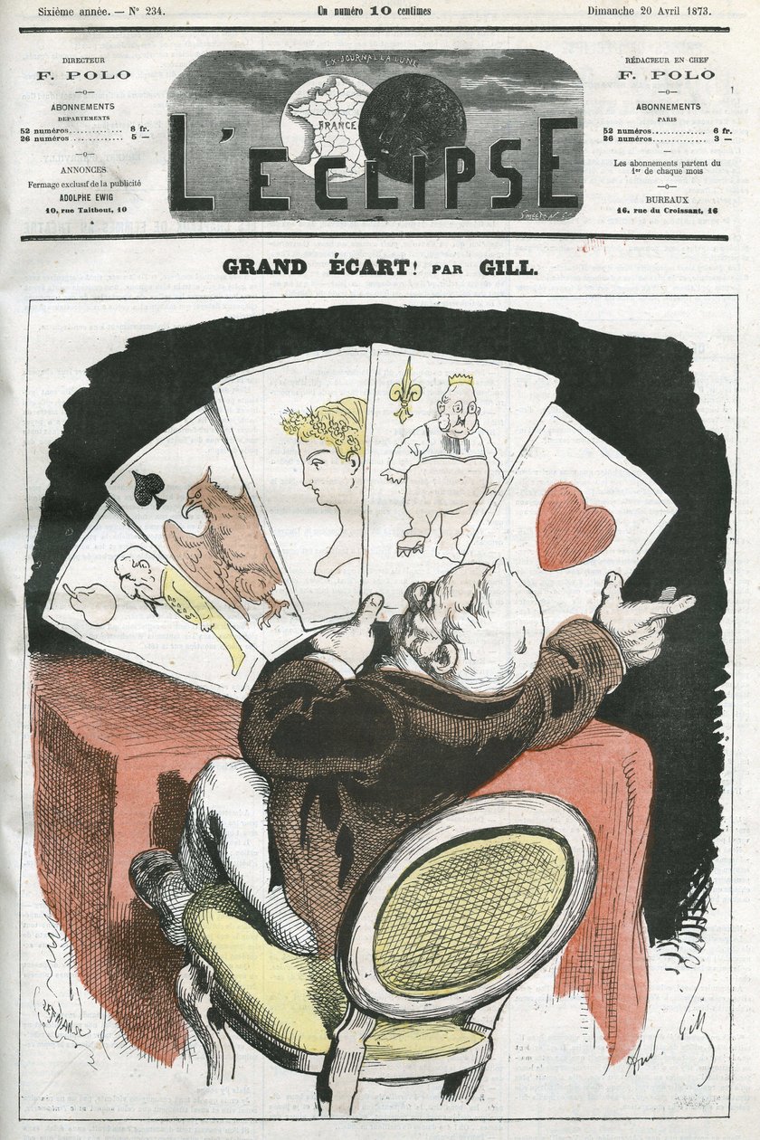 大きく広がる！？アドルフ・ティエール大統領(1797-1877)の政府についての漫画。4月20日付ジルの「L