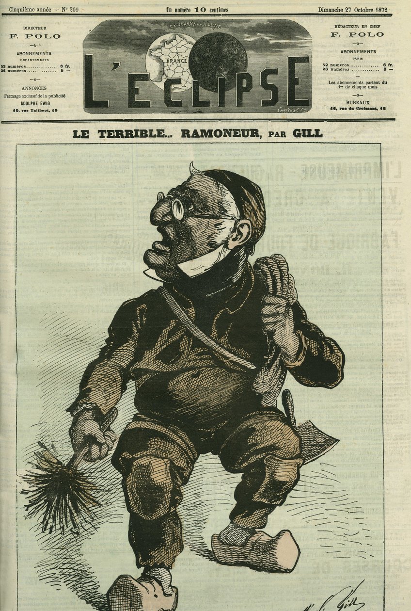 恐るべしチムニーチムニー、アドルフ・ティエール（1797-1877）、フランスの歴史家・政治家。10月27日付ギル社「L