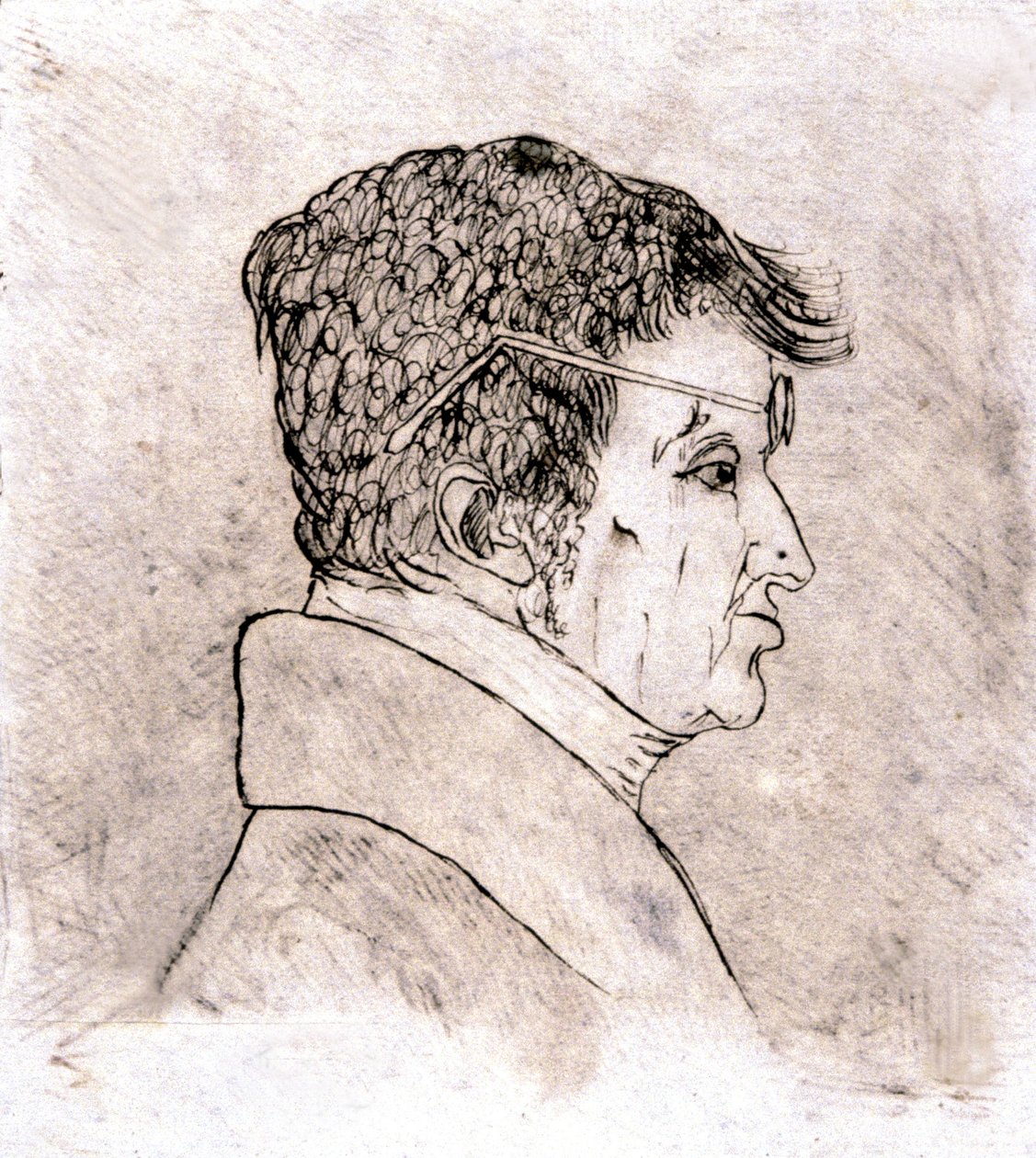 アンドレ・マリー・アンペール、自画像 c. 1805～1810年（絵） 作： アンドレ・マリー・アンペレ