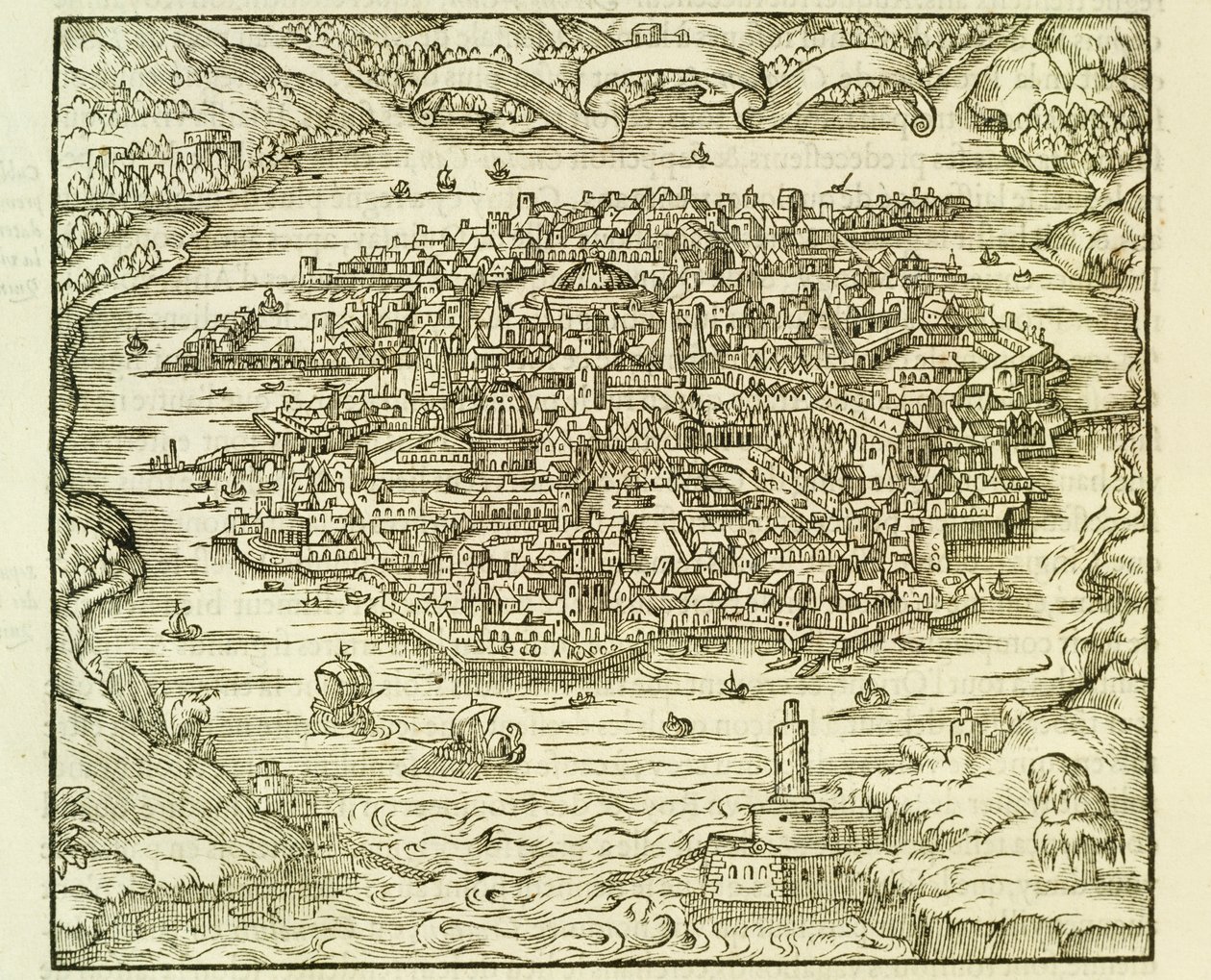 泉西市（現・天津市） アンドレ・テベの『万国全図』からの抜粋 作： アンドレ・テベ