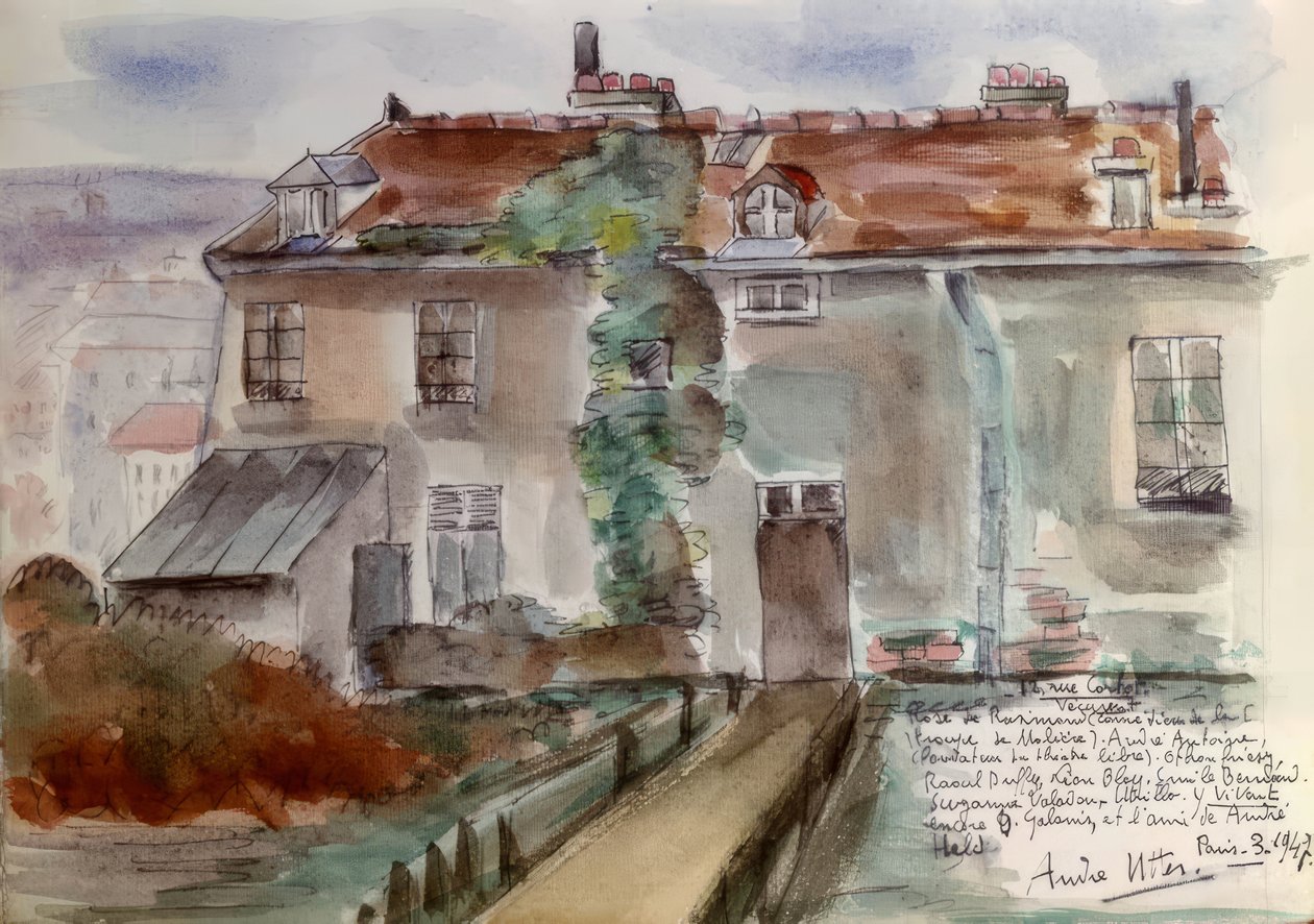 パリ、メゾン12、ルト・コルト通り 作： アンドレ・ウッター