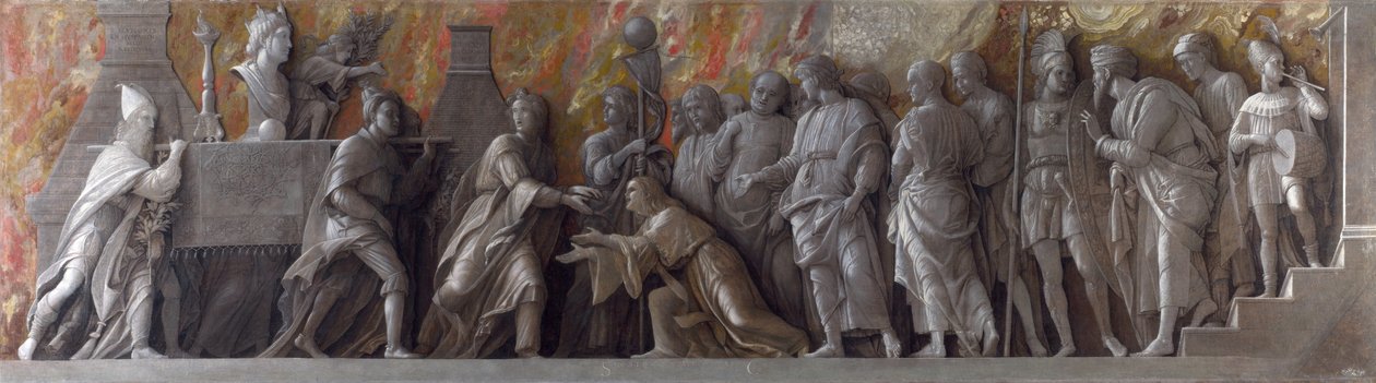 ローマのシベレ教団の紹介 作： アンドレア・マンテーニャ