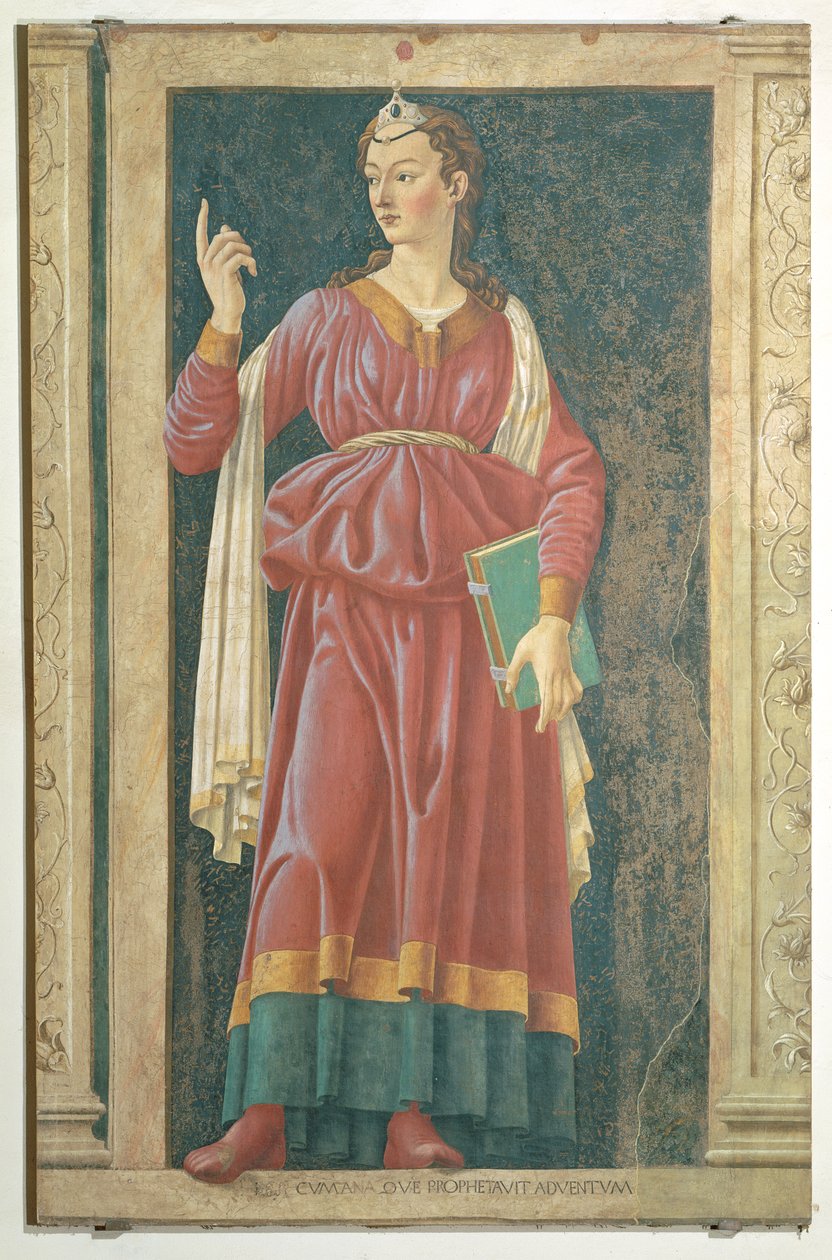 有名な男性と女性のヴィラカルドゥッチシリーズのキューマンシビル、c.1450 作： アンドレア・デル・カスターニョ