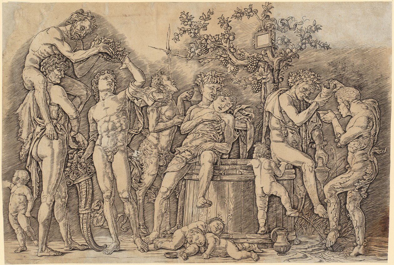 Bacchanal mit einem Weinfass 作： アンドレア・マンテーニャ