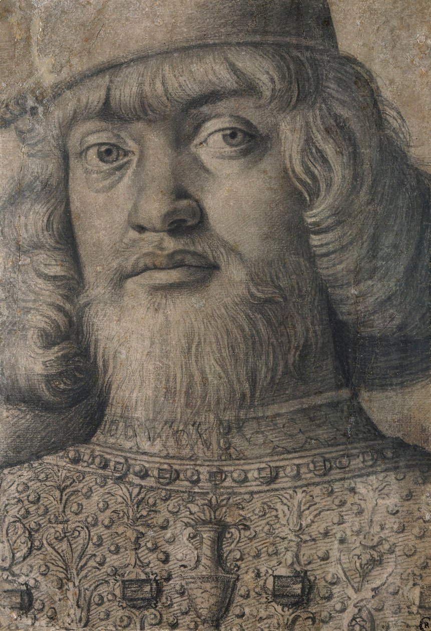 Porträt von Francesco II Gonzaga, 4. Markgraf von Mantua (1466-1519) 作： アンドレア・マンテーニャ