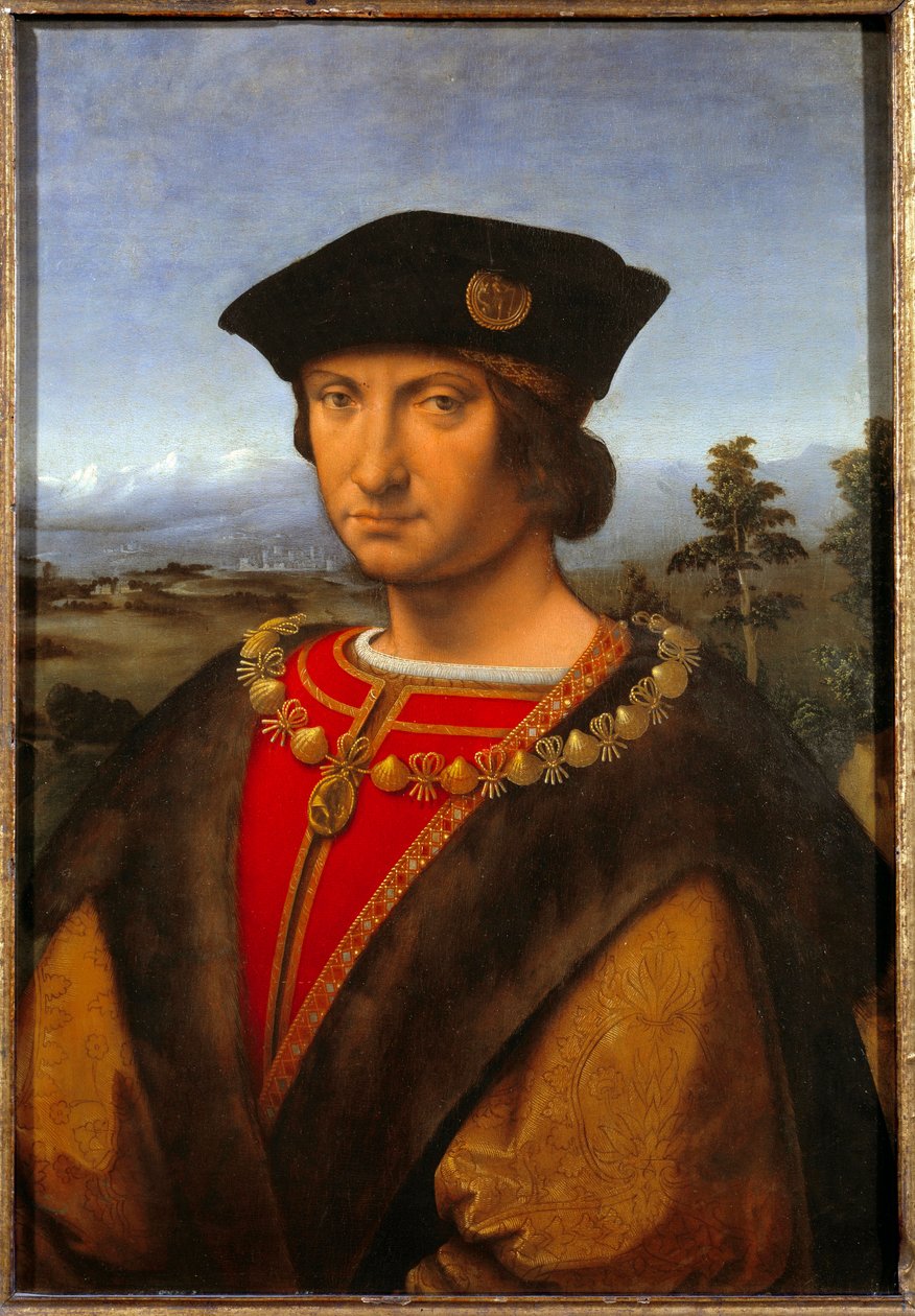 シャルル・ダンボワーズ (1471-1511) の肖像 アンドレア・ソラリオ (1460-1522) のアンドレア・ディ・バルトロによる絵画 16世紀 0.52×0.75m 作： アンドレア・ソラリオ