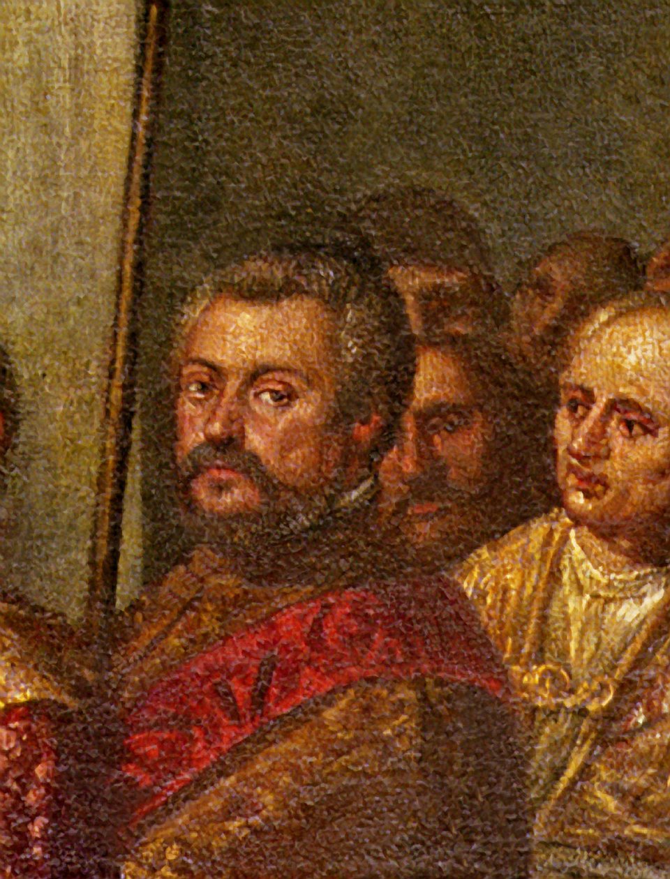 ヴェネツィアの上院議員、1574年にヴェネツィアを訪れたフランスのアンリ3世の詳細、4つの扉の部屋から（詳細：71525） 作： アンドレア) ビセンティーノ