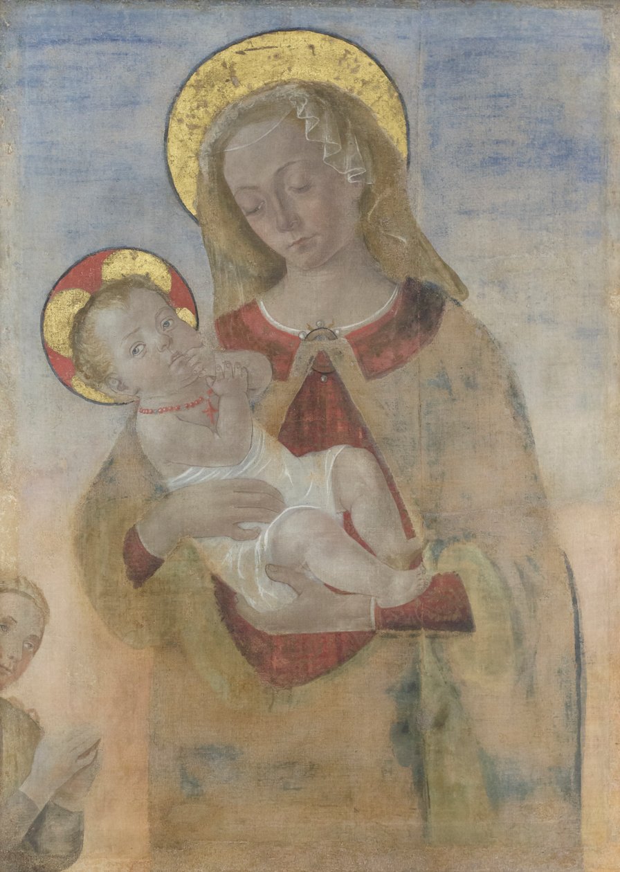 祈る幼子と聖母 1470-80年頃 油彩・カンヴァス 作： アンドレア・デル・ヴェロッキオ