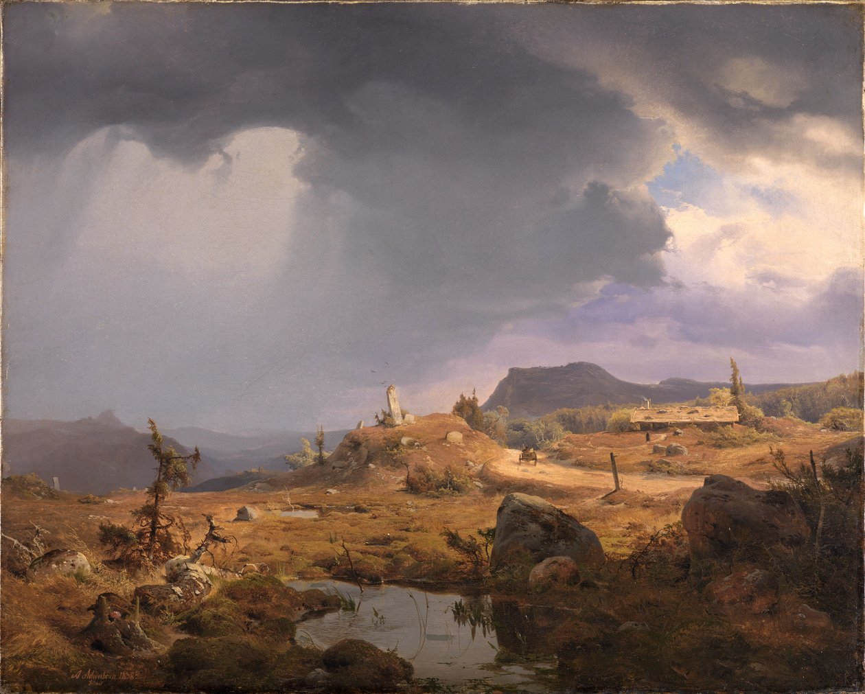 ノルウェーの風景 作： アンドレアス・アーヘンバッハ