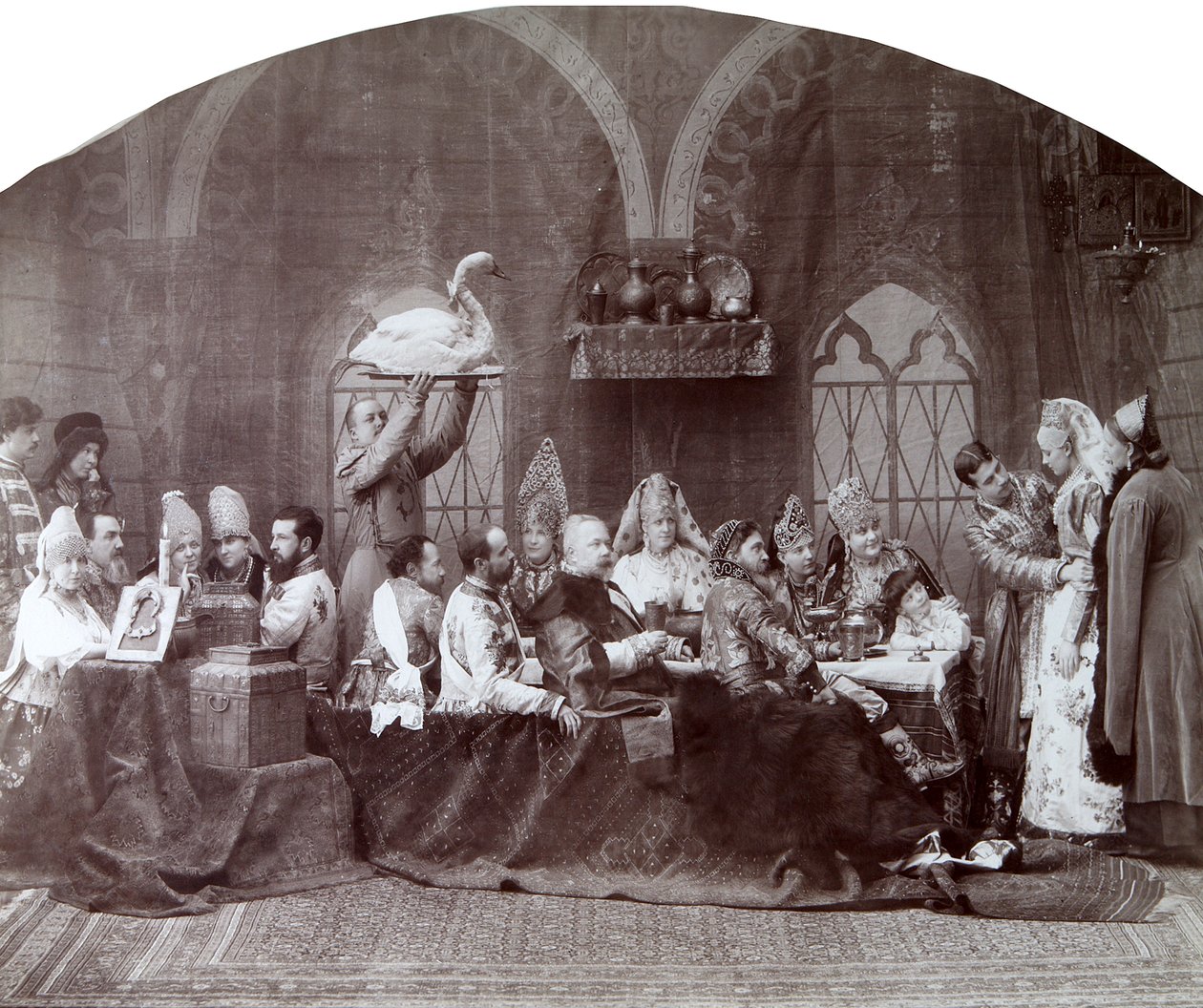 Boyars貴族の結婚式、ロシア、c1883-c1884