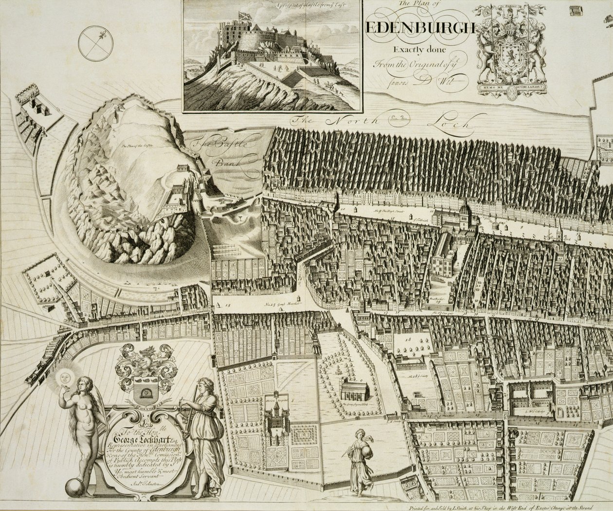 エジンバラの計画、パブ。ジョン・スミス（c.1652-1742）c.1710 作： アンドリュー・ジョンストン