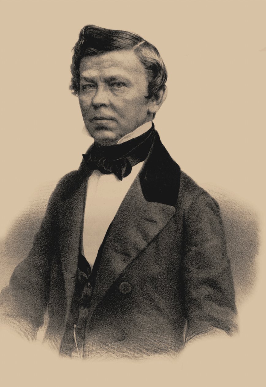 詩人ウラジミール・グリゴリーエビッチ・ベネディクトフ1807-1873、1870の肖像 作： アンドレイ・ミハイロヴィチ・ルシェフ