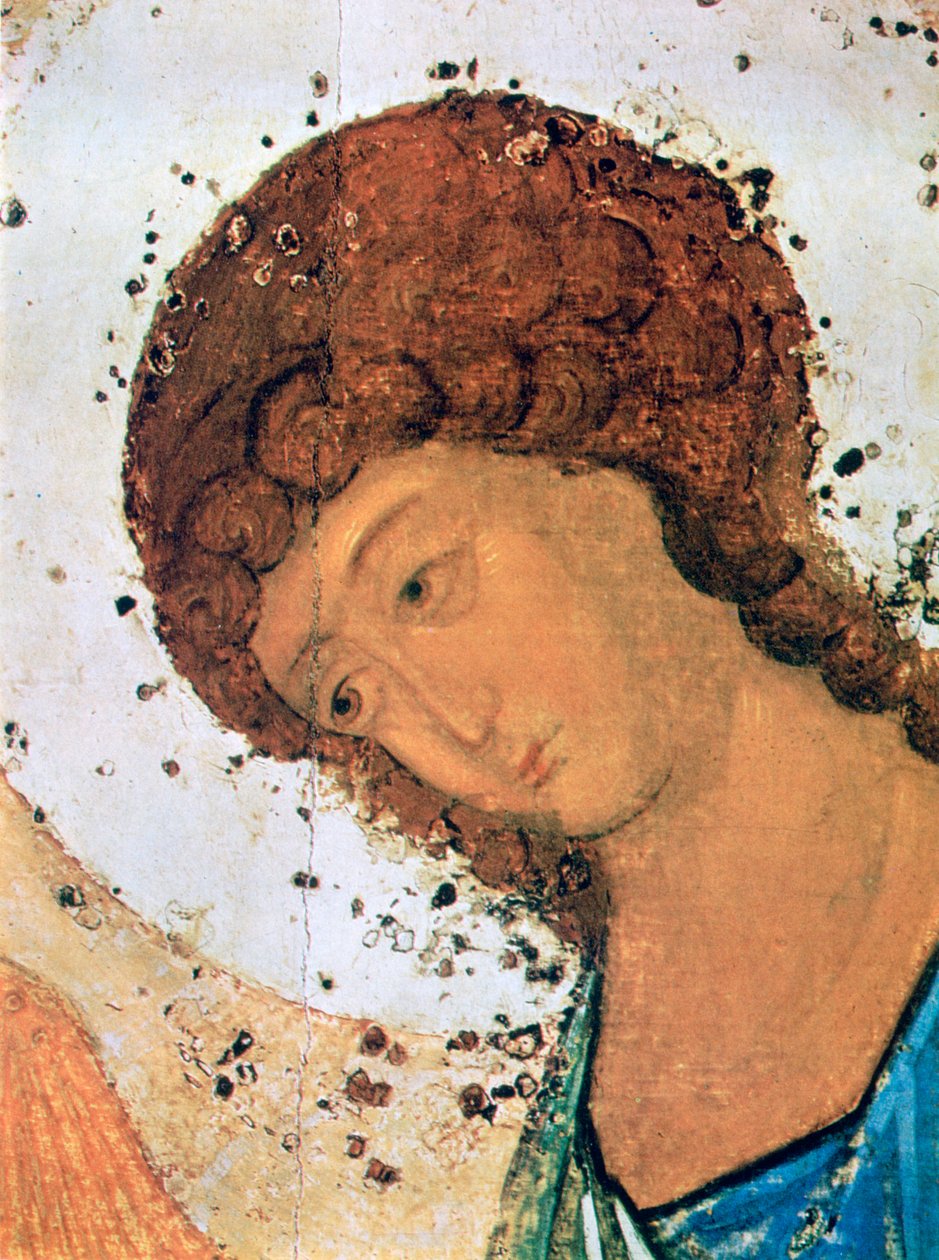 「三位一体」、詳細、c1380-1430 作： アンドレイ・ルブリョフ