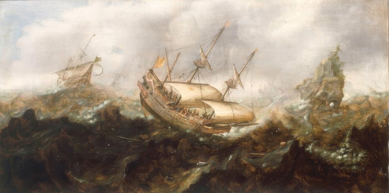 イルミネーションアート 嵐を進む船 絵画 インテリア イルミネーションアート 嵐を進む船 絵画 インテリア