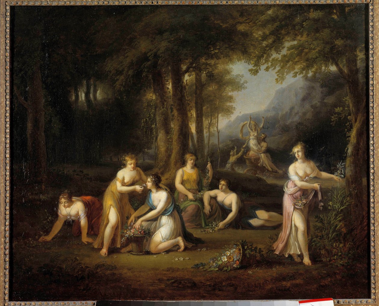 プロセルピナを取り除くプルート アンジェリカ・カウフマン（1740-1807）の絵画 18世紀。薄暗い 0,40 x 0,56 m ツアーズ美術館 作： アンジェリカ・カウフマン