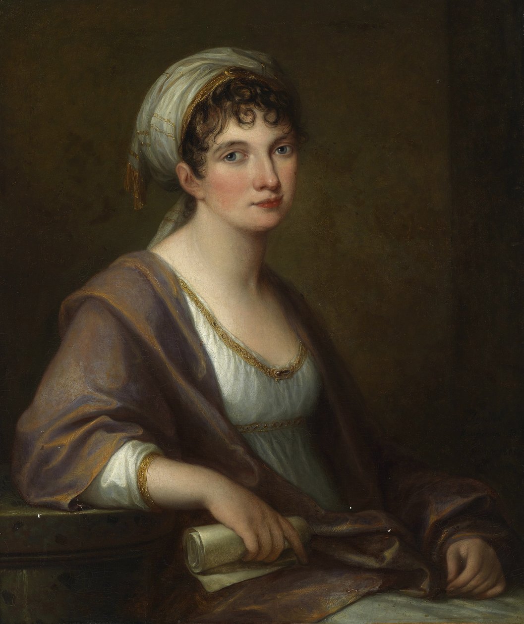 フランツィスカフォンカウニッツリーツベルク王女の肖像、1805年に生まれたウングナードフォンヴァイセンウルフ伯爵 作： アンジェリカ・カウフマン