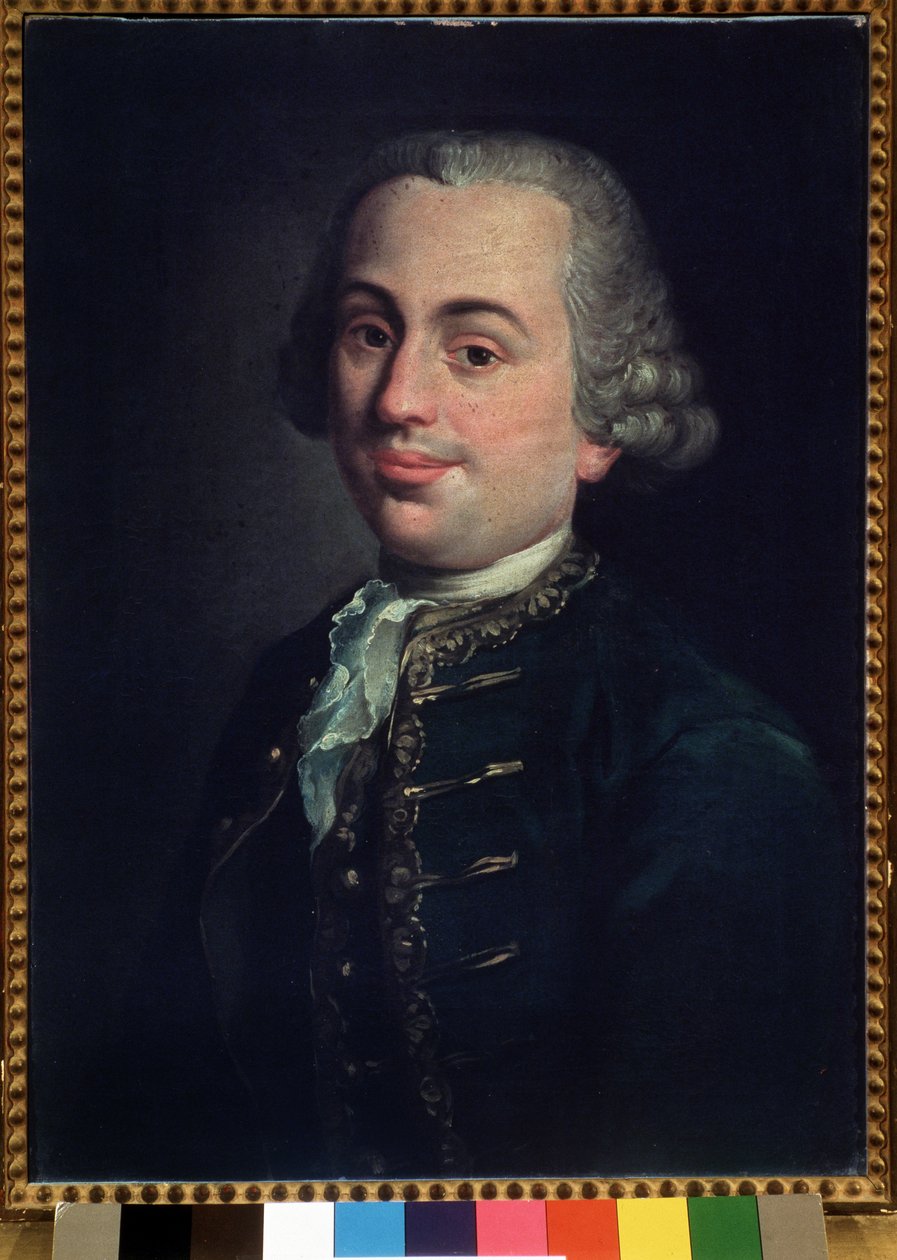 ミケランジェロ・エミリアーニ（1737-1779）の肖像イタリアのバイオリニスト 作： アンジェロ・クレスシンベニ