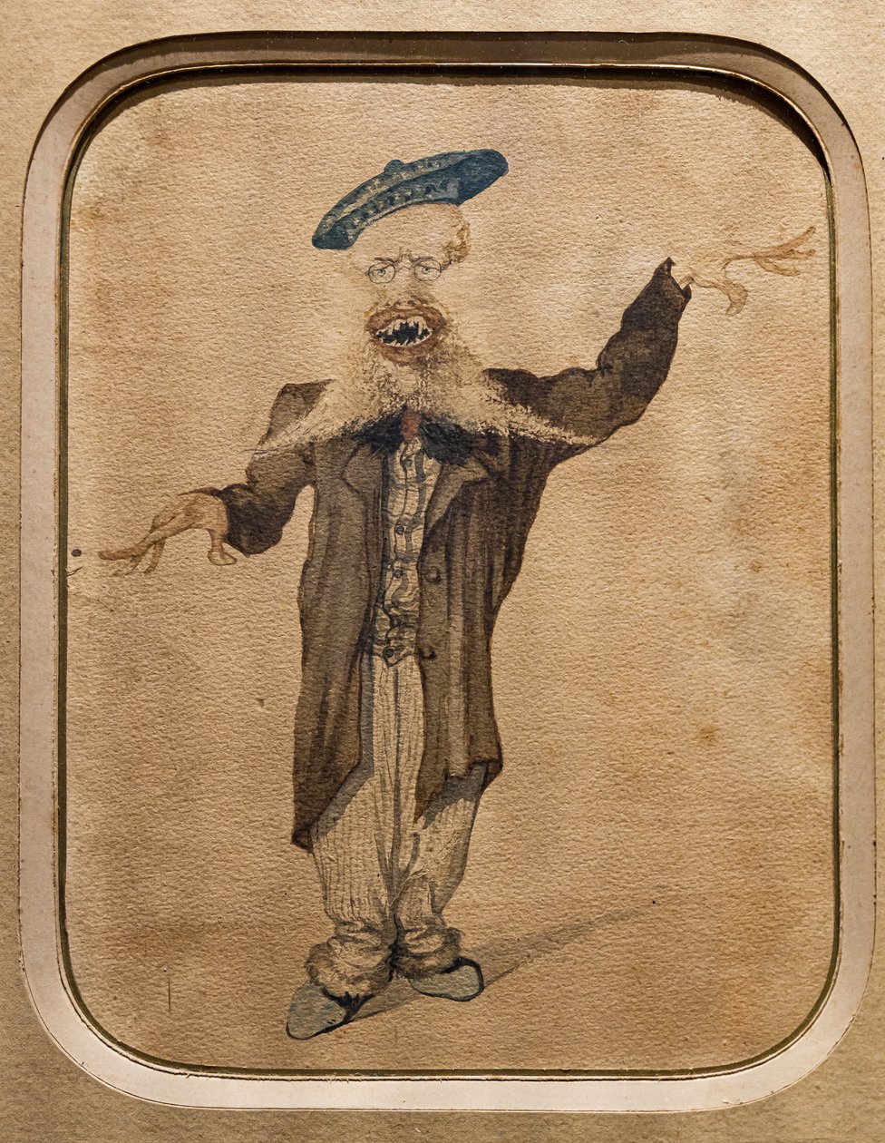 Telemaco Signoriniの似顔絵、1884年頃（紙に水彩） 作： アンジョロトリカ
