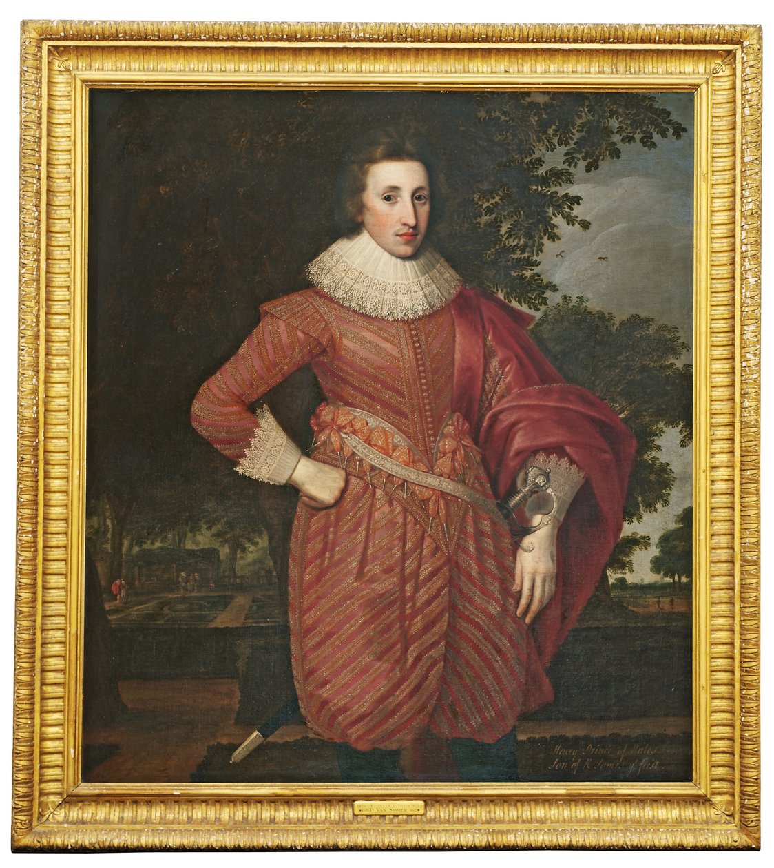 紳士の肖像、伝統的にヘンリー、プリンスオブウェールズ、1620年頃 作： アングロ・フランドル語学校