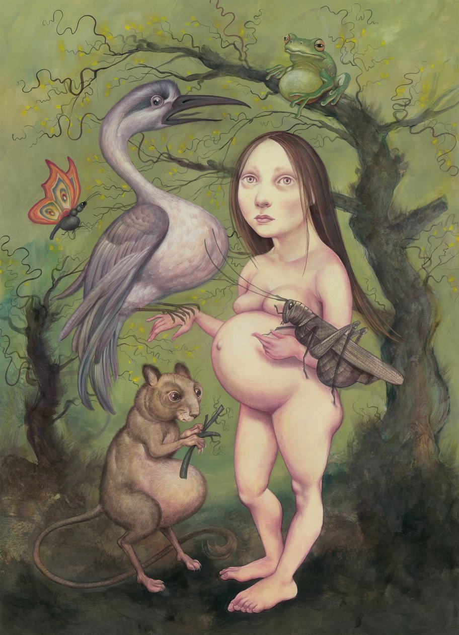 春, 2013 （イラストレーションボードにアクリル絵の具） 作： アニタ・クンツ