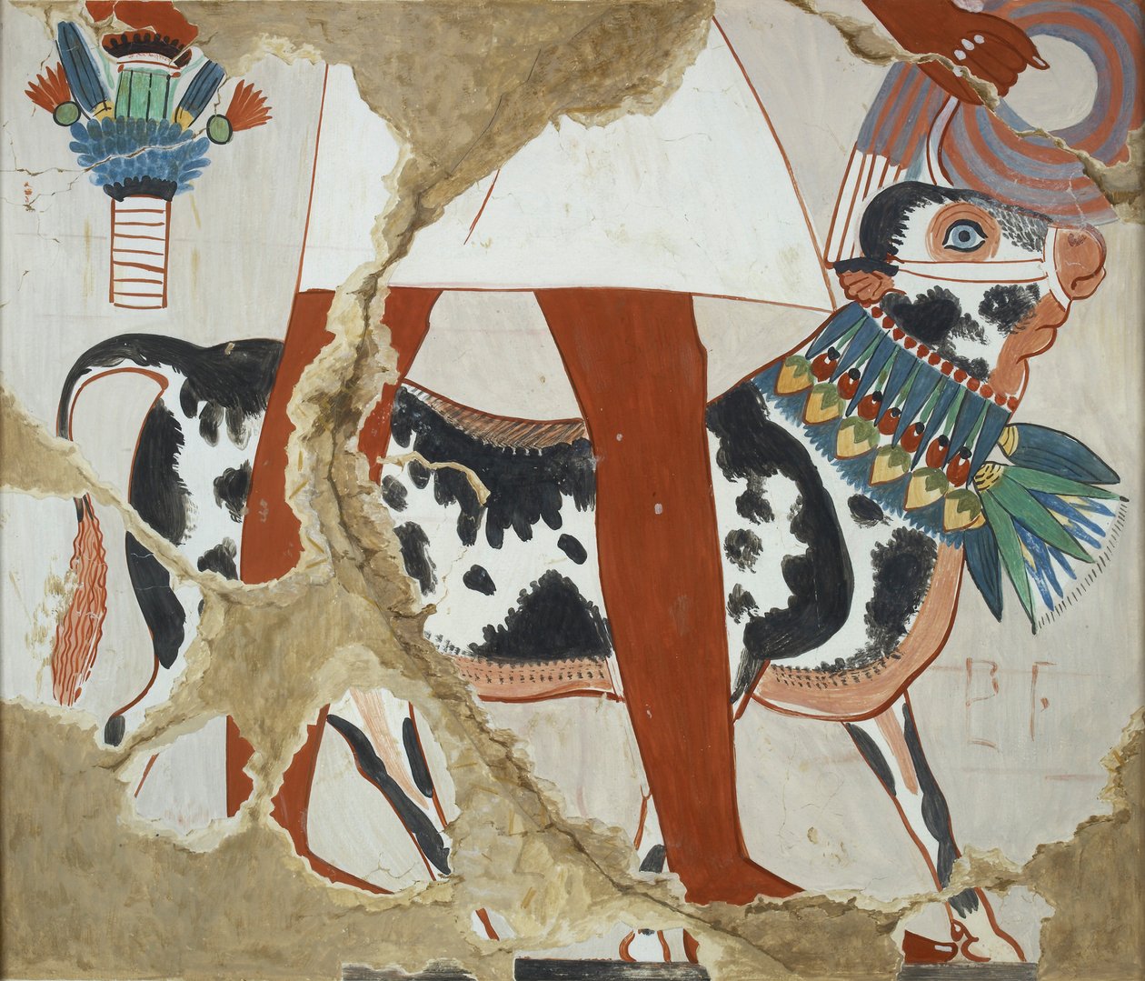 Heqareshu の個人墓 226 からの壁画のコピー、テーベ 1 世、1、327、20 世紀 作： アンナ