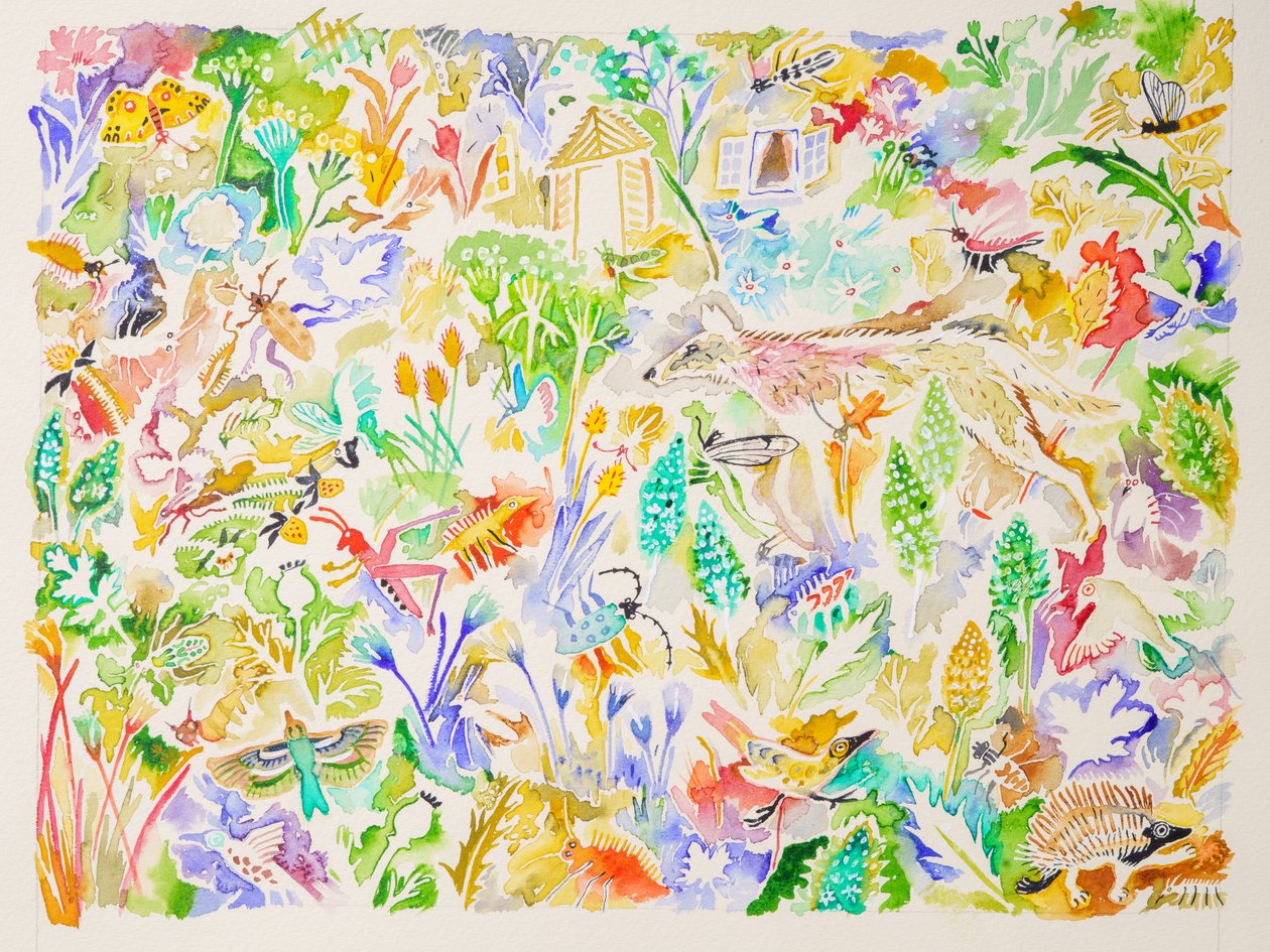 1 白鳥の歌、2023年（水彩画） 作： 