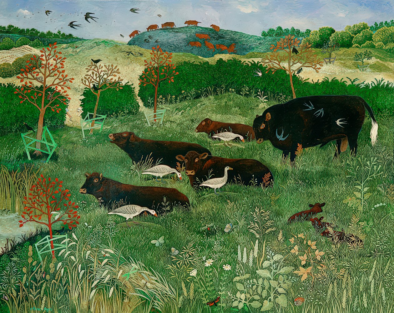 虫はピラティスをする, 2011 （アクリル画） 作： 