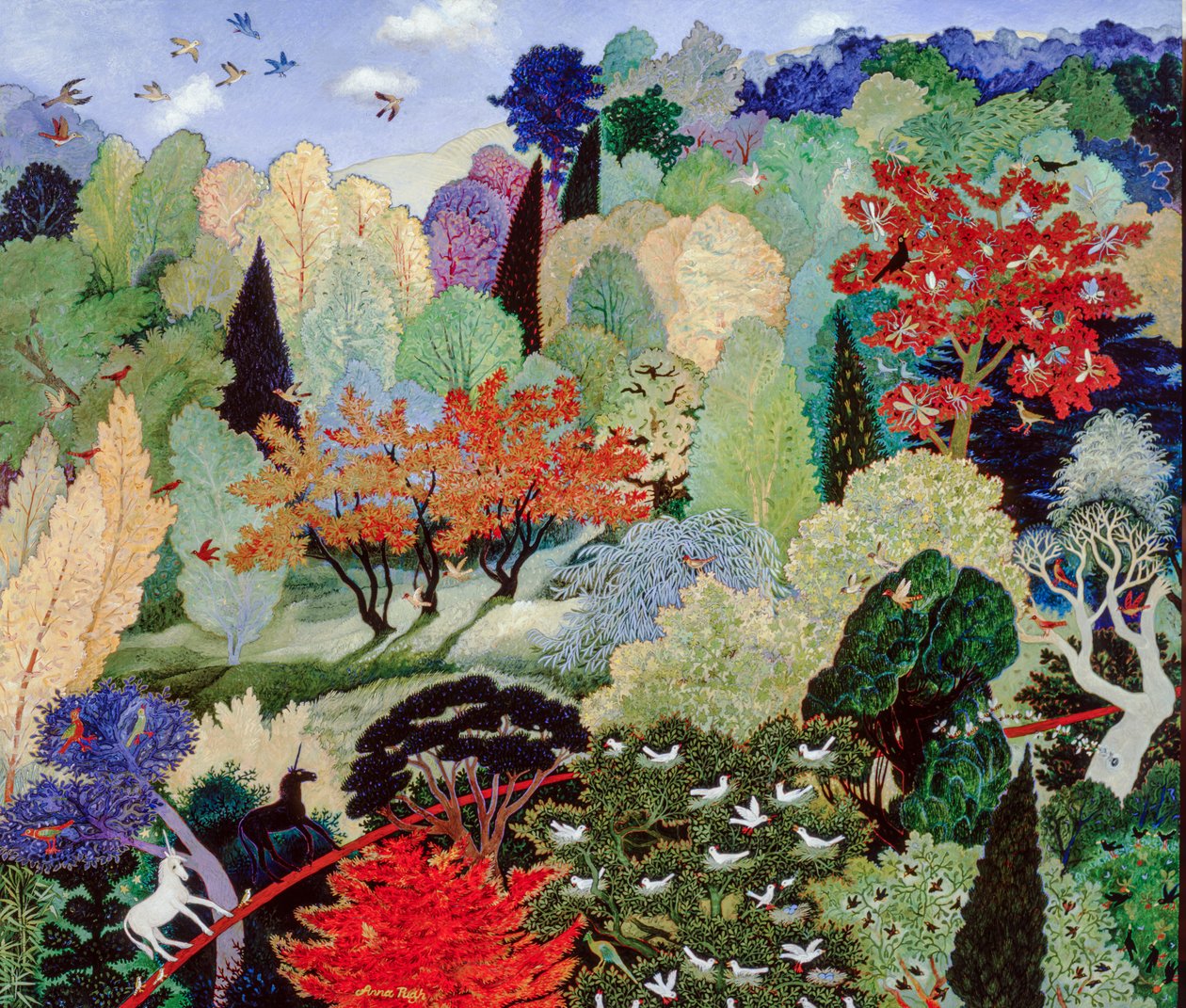 巣立ちの木, 2007 （アクリル画） 作： 