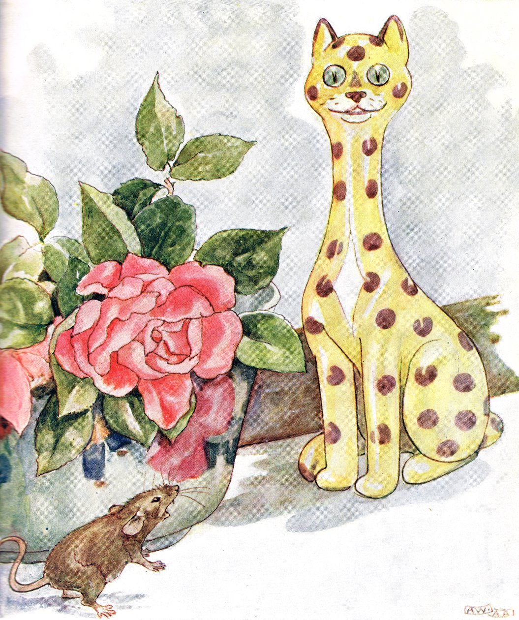 1920年、トーマスネルソンとサンズから出版された「いたずらっ子ムージーブック」のイラスト 作： アン・アンダーソン
