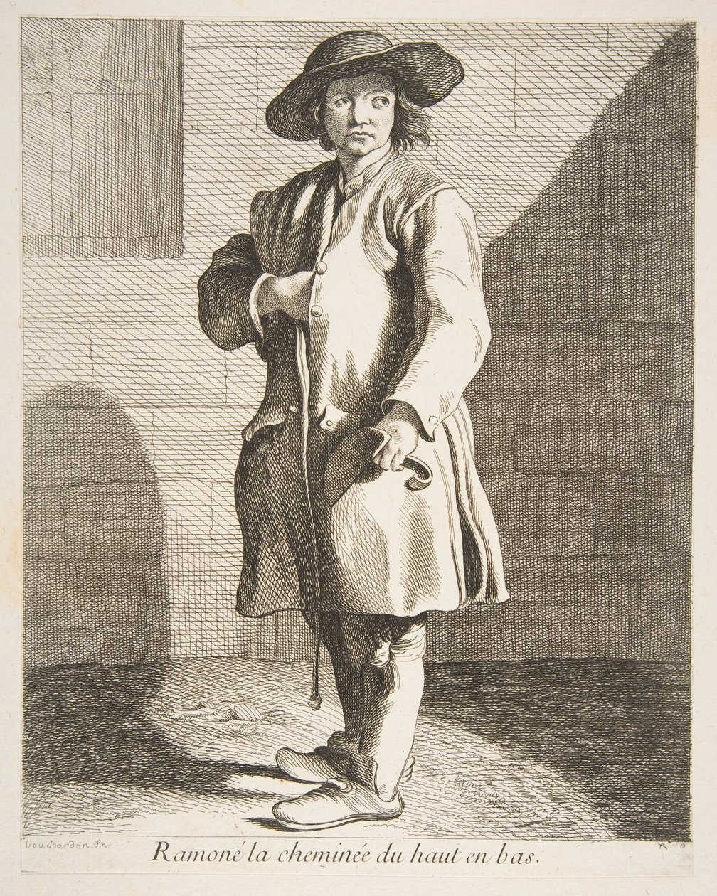 煙突掃除人、1737年。 作： アン・クロード・フィリップ・ド・ケイラス
