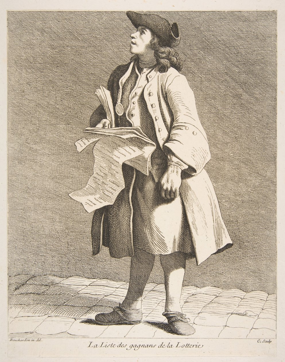 宝くじ当選者の読書、1746。 作： アン・クロード・フィリップ・ド・ケイラス