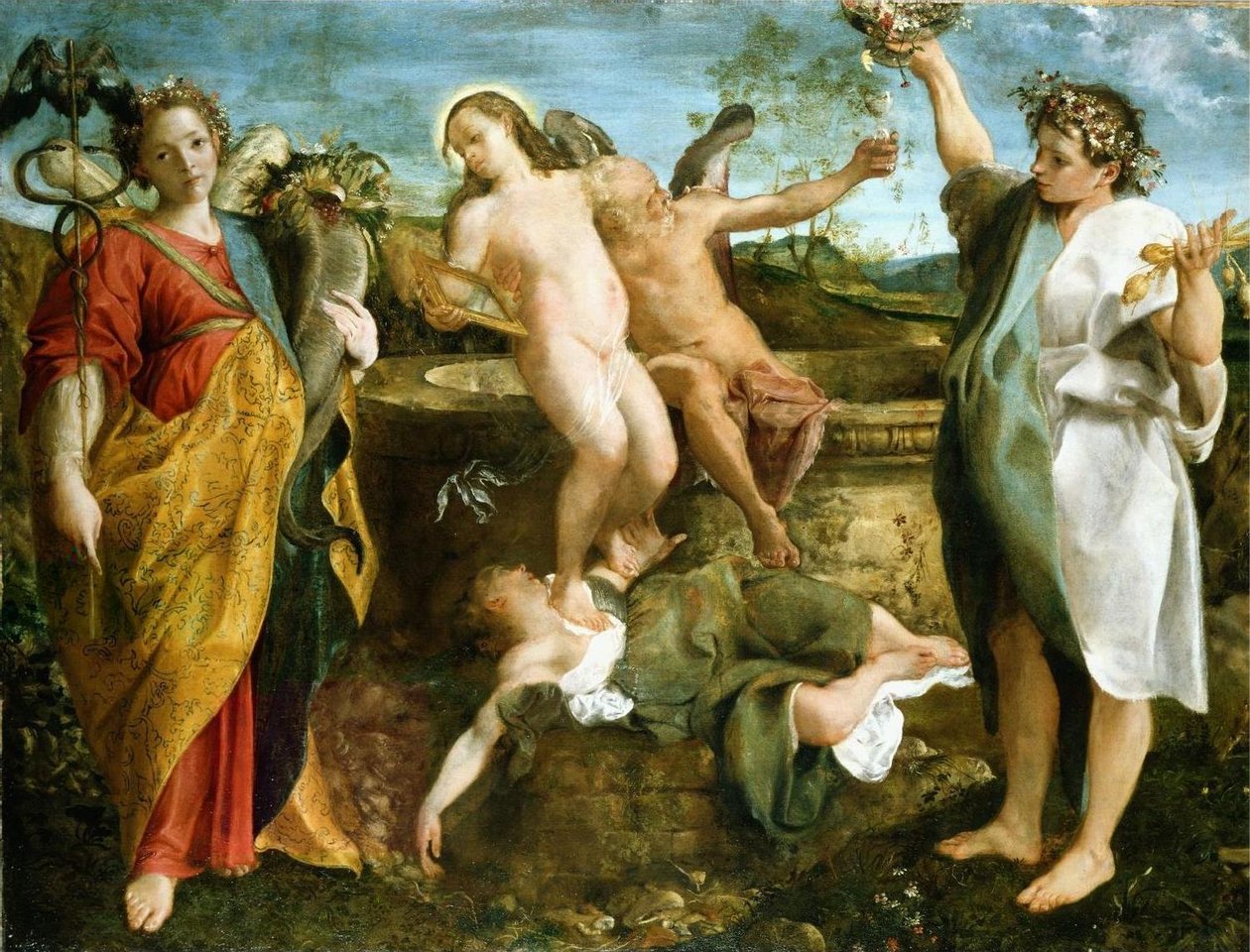 真実と時間の寓話 作： Annibale Carracci