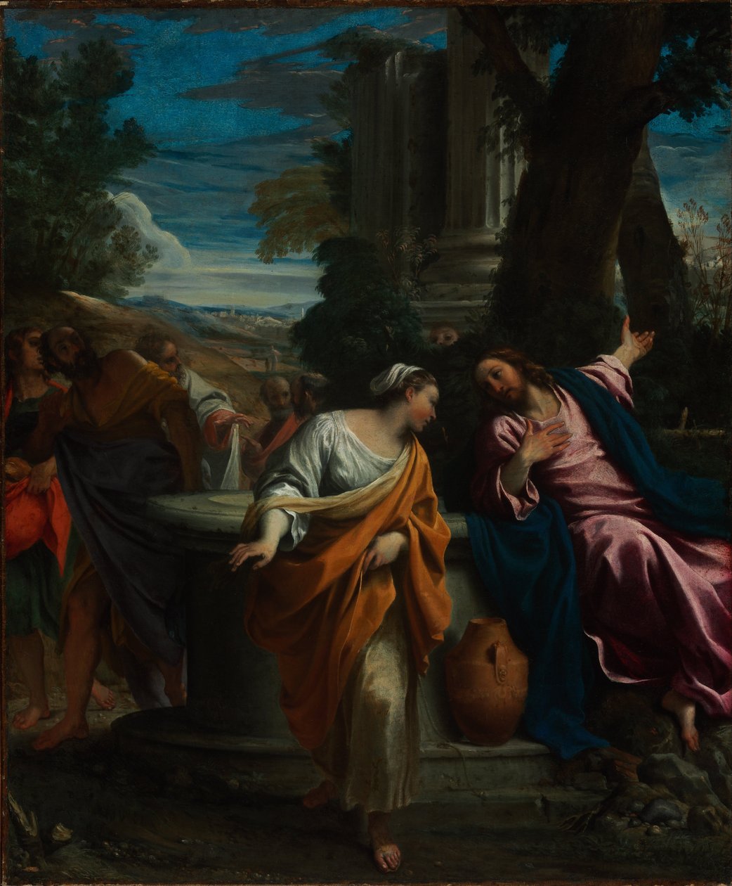 キリストとサマリアの女 作： Annibale Carracci