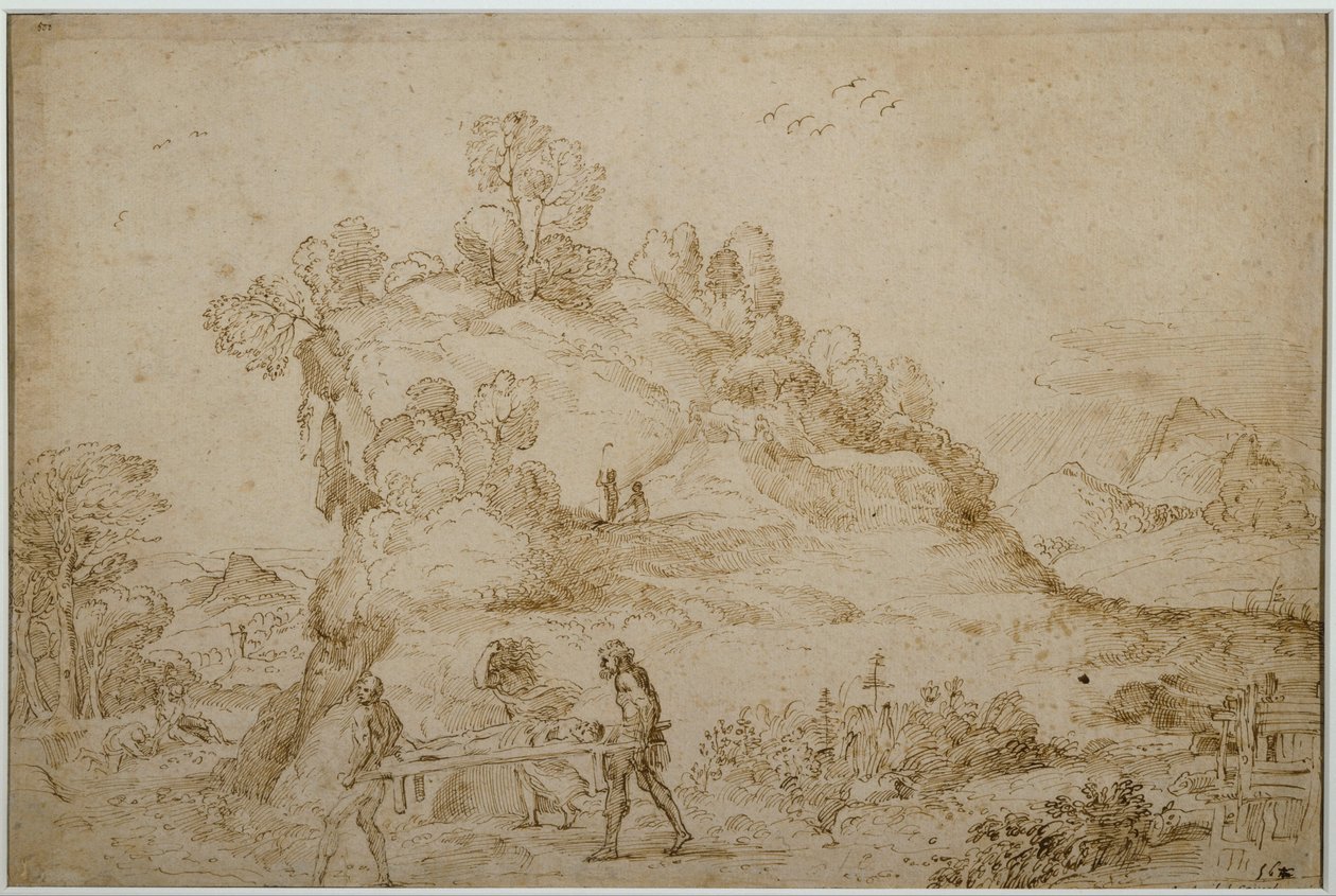 風景と人物 作： Annibale Carracci