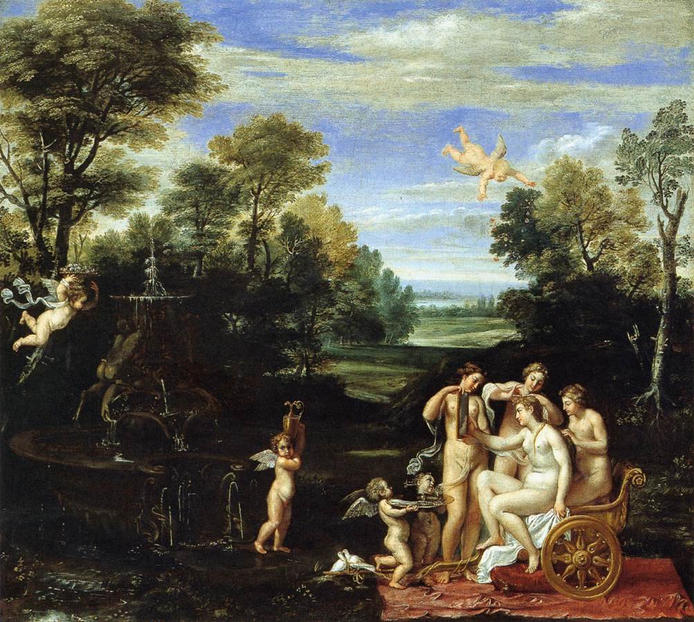 金星のトイレのある風景 作： Annibale Carracci