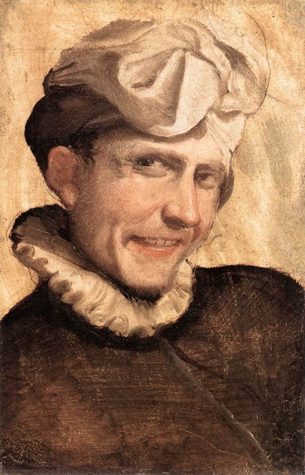 笑う男 作： Annibale Carracci