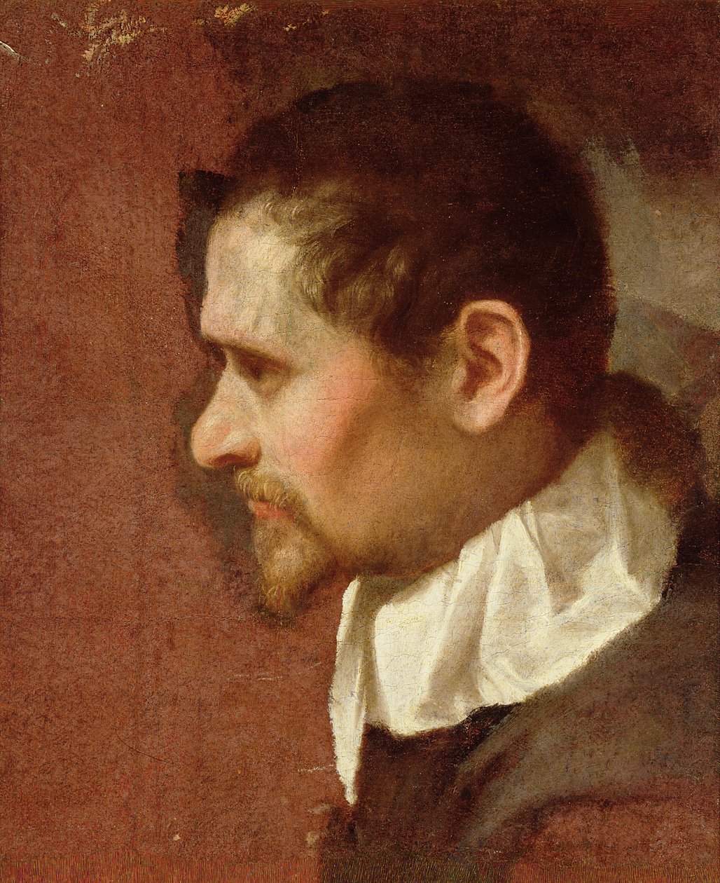 プロファイル内のセルフポートレート 作： Annibale Carracci