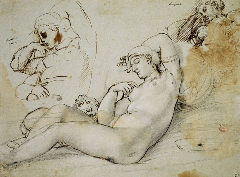 眠っている金星 作： Annibale Carracci