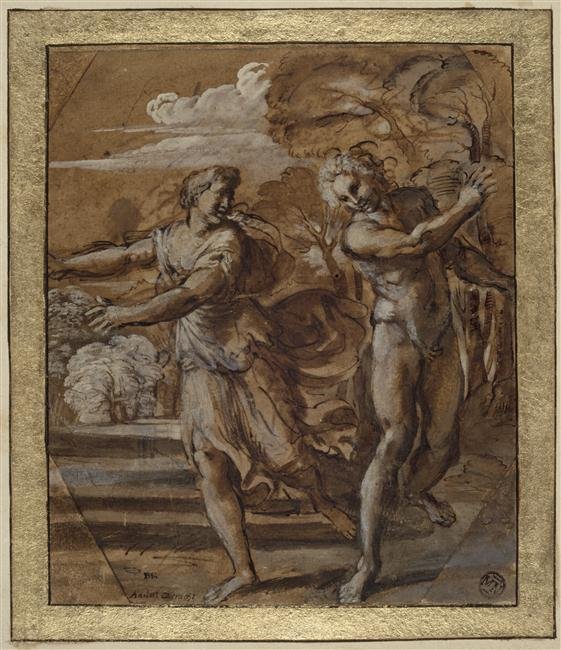 Lupercalia Palazzo Magnani Frescoes、ボローニャの研究 作： Annibale Carracci
