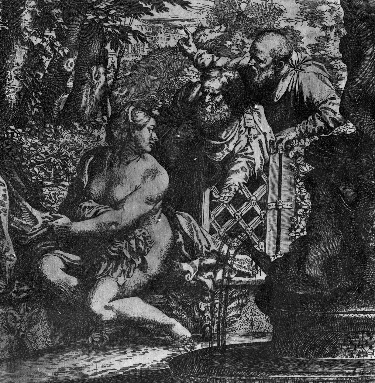 スザンナと長老、1590年頃 作： Annibale Carracci