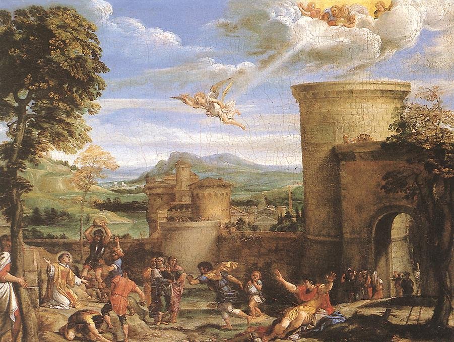 聖ステパノの殉教 作： Annibale Carracci