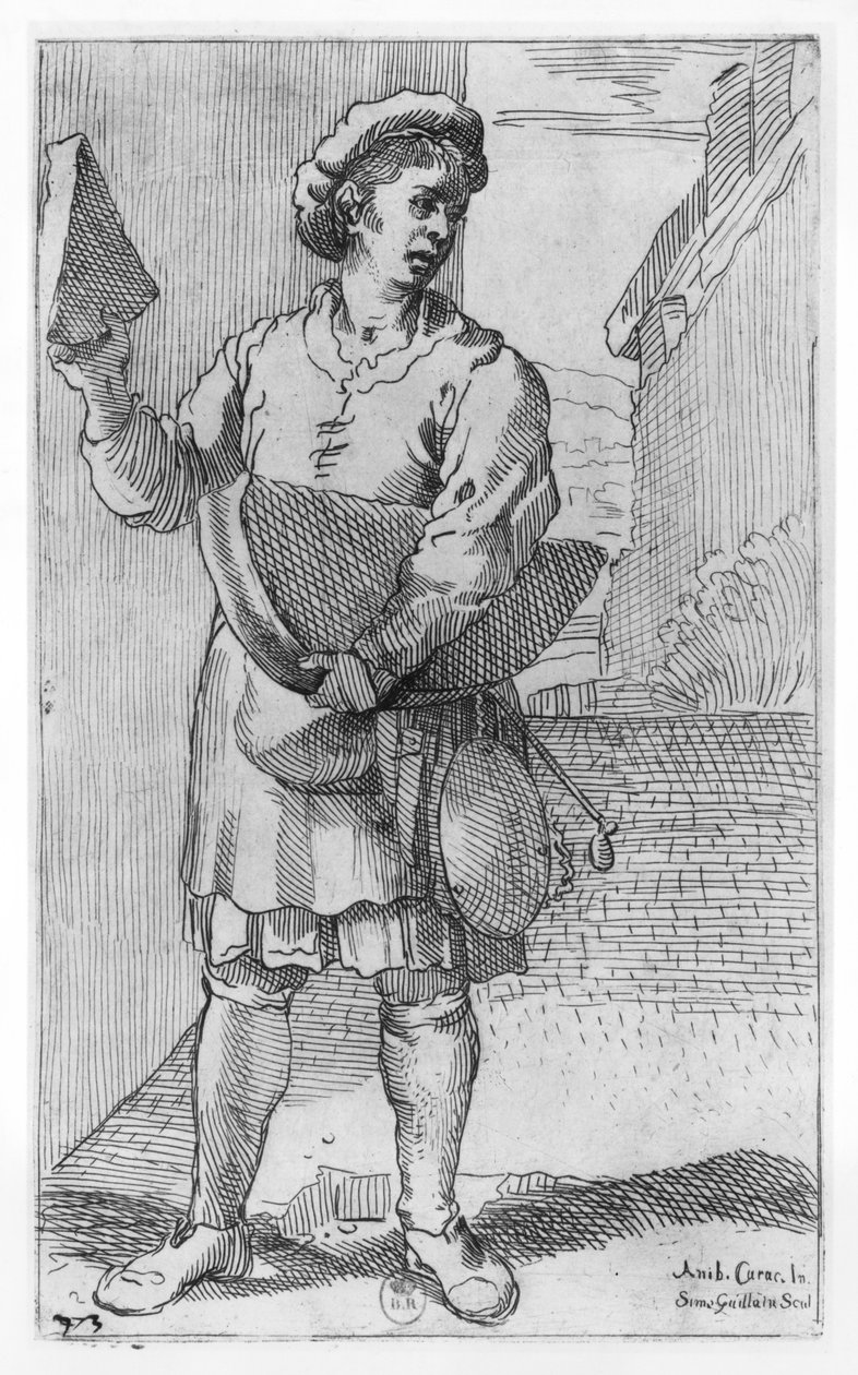 パルメザンチーズの売り手 作： Annibale Carracci