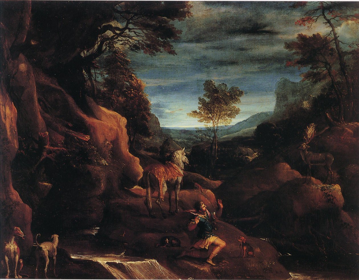 聖ユースタスのビジョン 作： Annibale Carracci