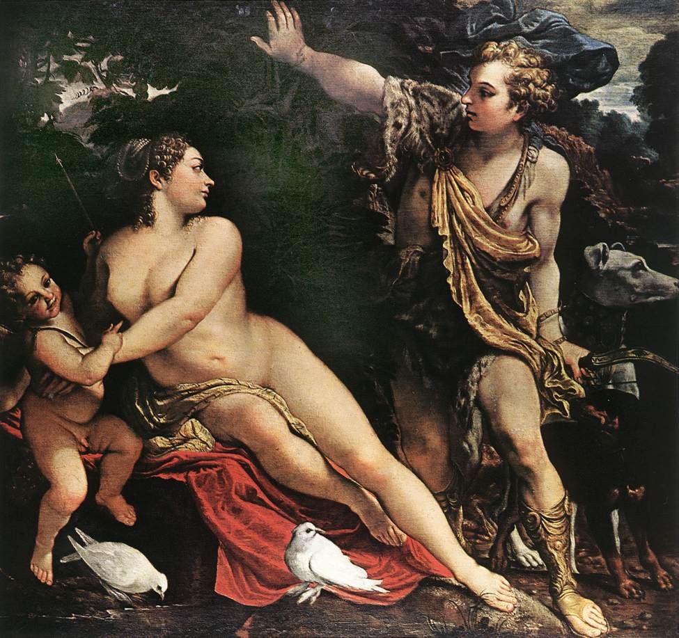 金星とアドニス 作： Annibale Carracci