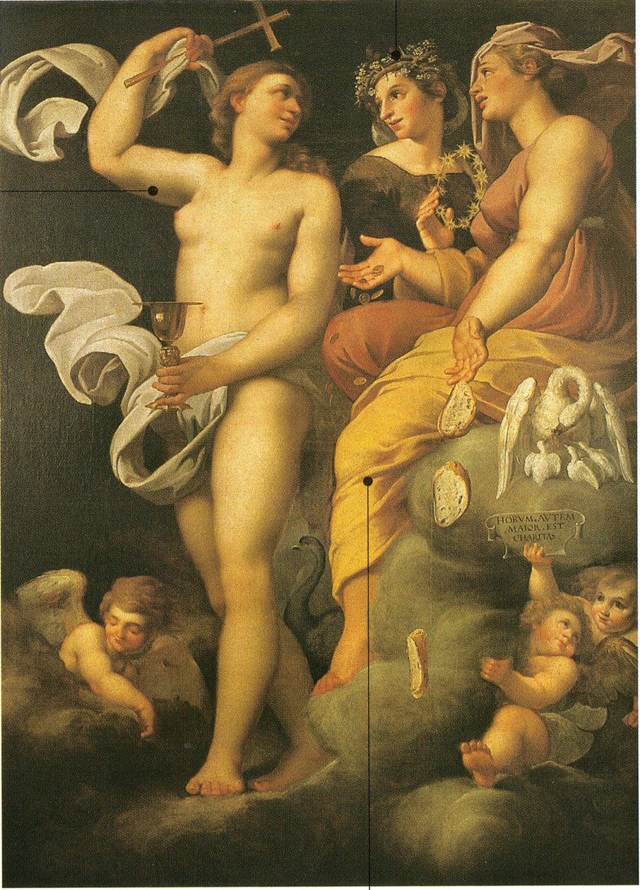 神学的美徳の寓意 作： Annibale Carracci